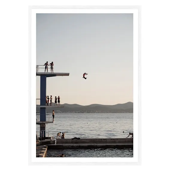 Kolovare Croatia Framed Print in 103 x 143cm