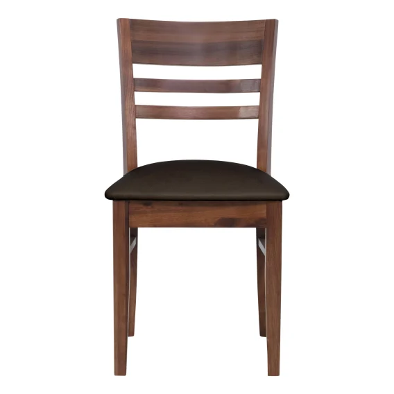 Lawson A Dining Chair in Choc PU / Tasmanian Blackwood