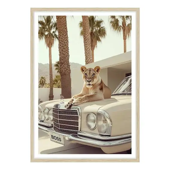 LA Reign Framed Print in 95 x 133cm
