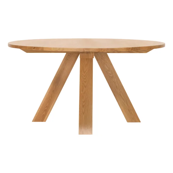 Leola Round Dining Table 150cm in Sandblast Oak