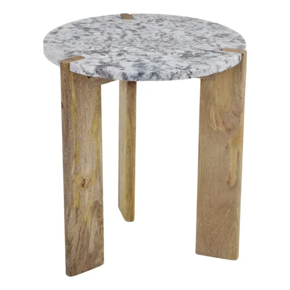 Licata Side Table 50cm in Grey / Natural