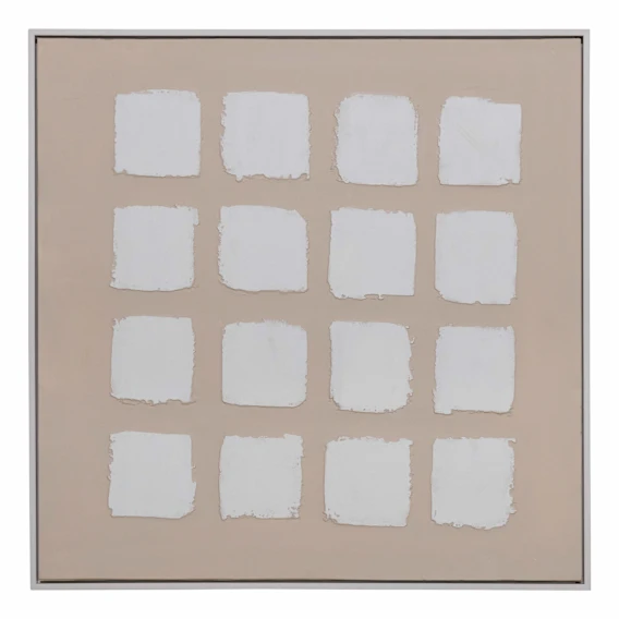 Linear Shapes 1 Box Framed Canvas in 83 x 83cm