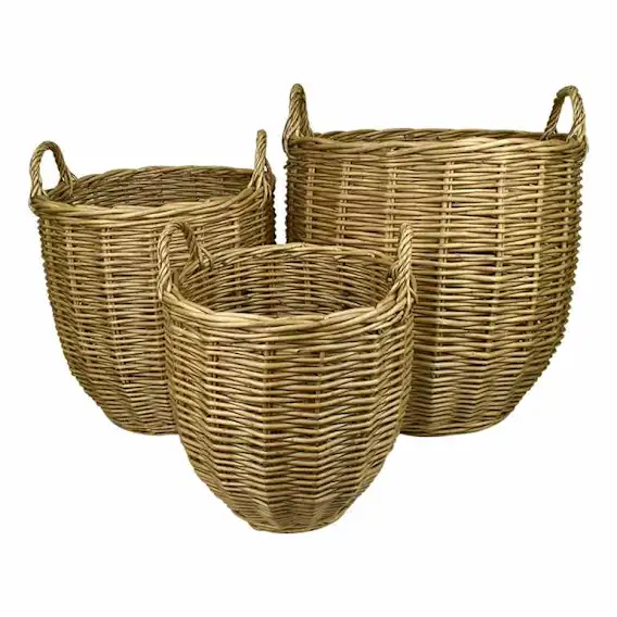Lika Baskets Set of 3 52x51cm in Natural