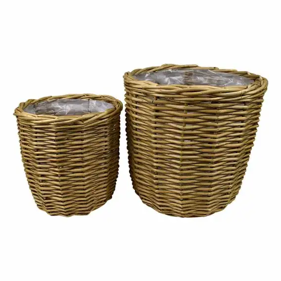 Lika Planters Set of 2 32x31cm in Natural