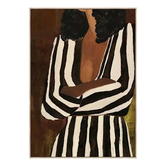Linear Lady Box Framed Canvas in 100 x 140cm