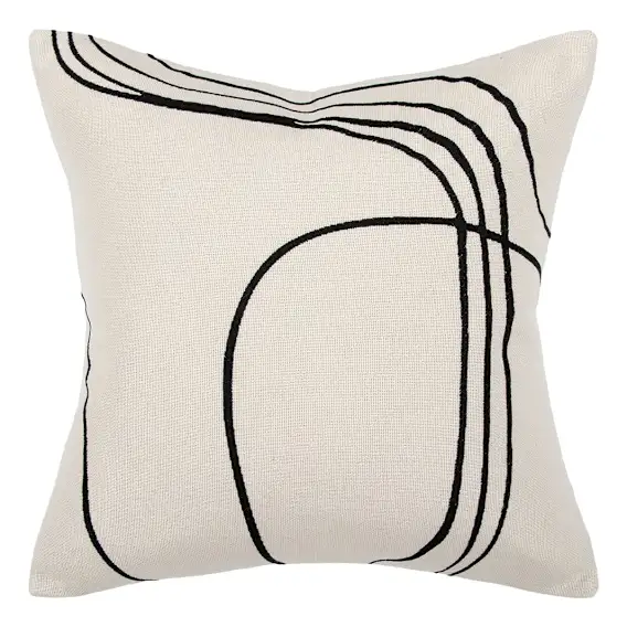 Loveline Feather Fill Cushion 50x50cm in Ecru
