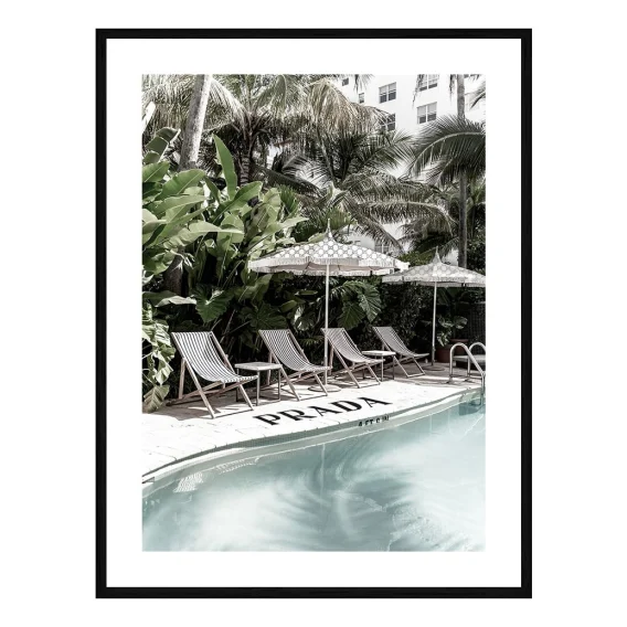 Luxe Hotel Framed Print in 84 x 118cm