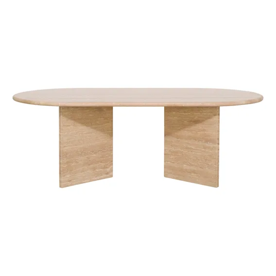 Luna Coffee Table 110cm in Travertine