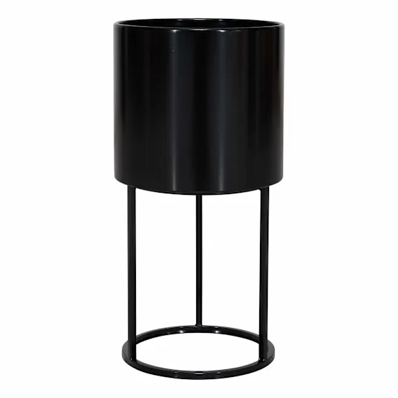 Luca Planter High 25x50cm in Black