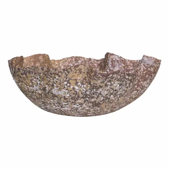 Lumi Bowl 41x14cm in Mottled Brown