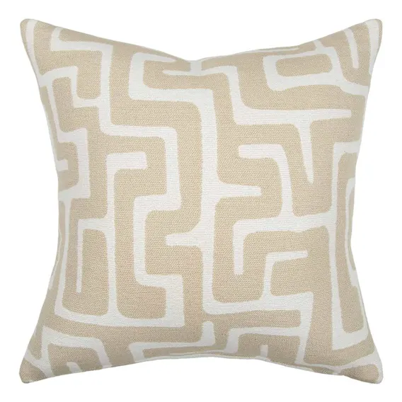 Luxor Feather Fill Cushion 50x50cm in Ivory / Ecru