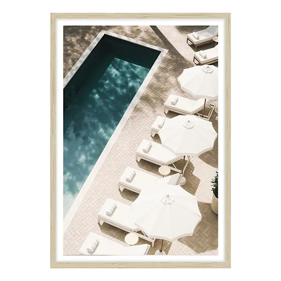 Luxe Lounges Framed Print in 84 x 118cm
