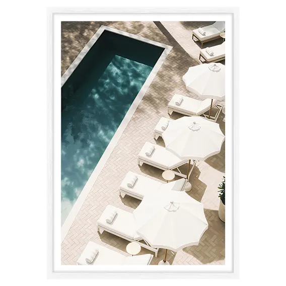 Luxe Lounges Framed Print in 118 x 165cm