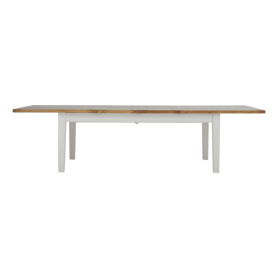 Mango Creek Extension Dining Table 210-310cm in Clear / White