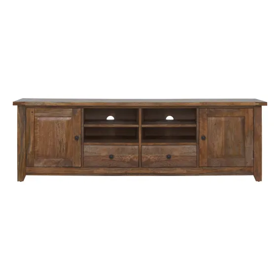 Mango Creek Entertainment Unit 207cm in Rustic Chocolate