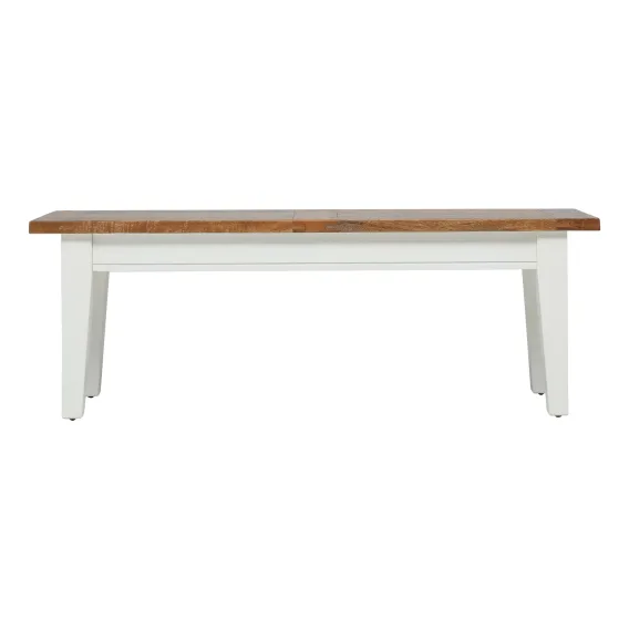Mango Creek Bench 130cm (For 170 Dining Table) in White