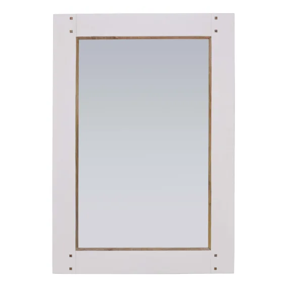 Mango Creek Mirror 70x100cm in White / Clear Lacquer