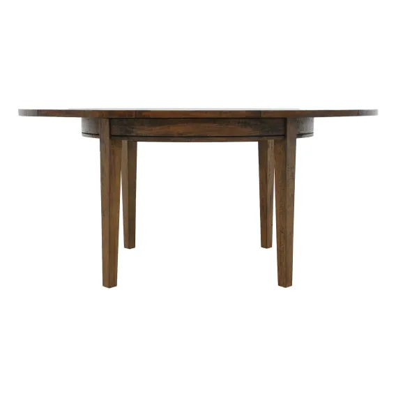 Mango Creek Round Extension Dining Table 120-170cm in Rustic Chocolate