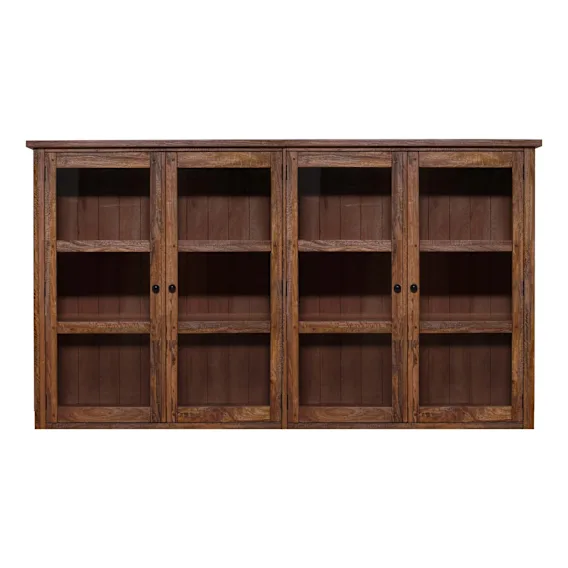 Mango Creek Hutch for 4 Door Buffet in Rustic Chocolate