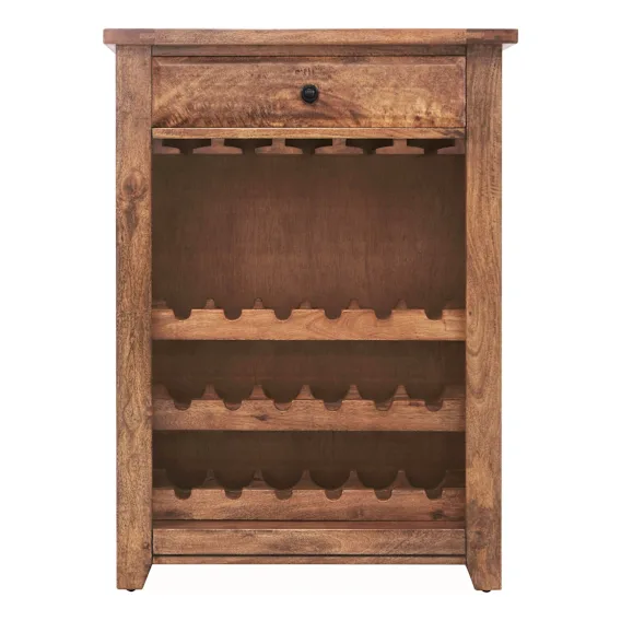 Mango Creek Wine Cabinet in Mangowood Clear