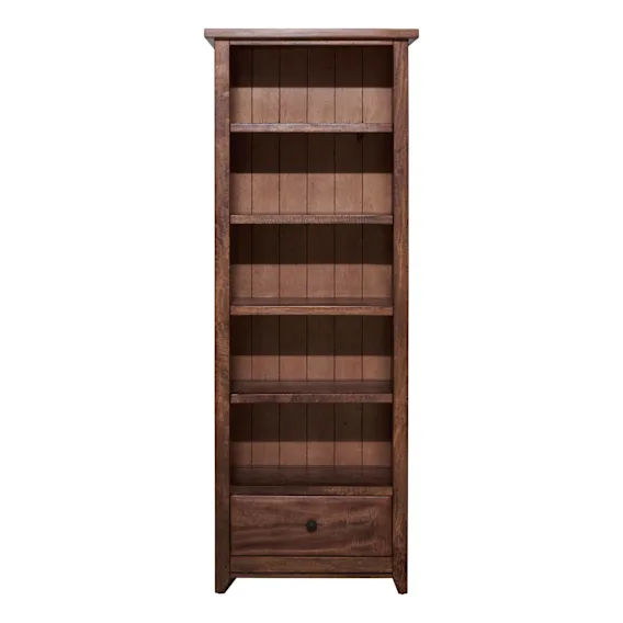 Mango Creek Single Shelf Unit in Rustic Chocolate