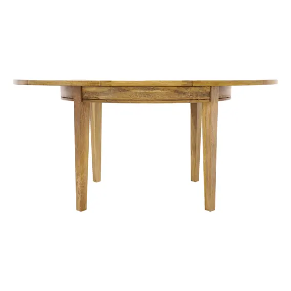 Mango Creek Round Ext Dining Table 100-140cm in Clear