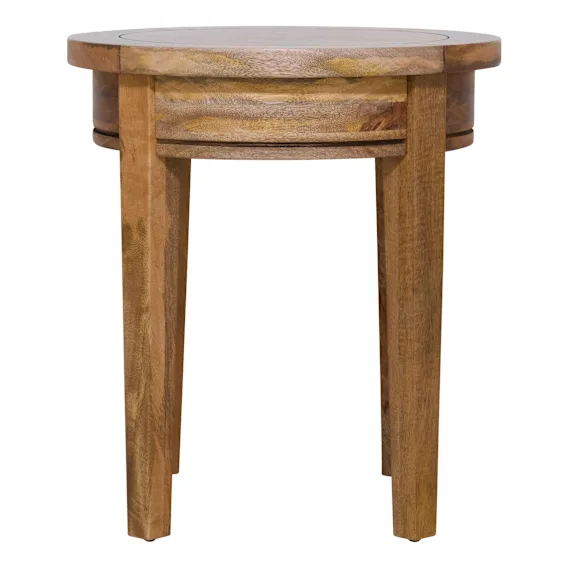 Mango Creek Round Side Table 50cm in Clear