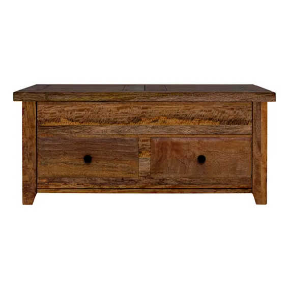 Mango Creek Storage Coffee Table in Rustic Chocolate