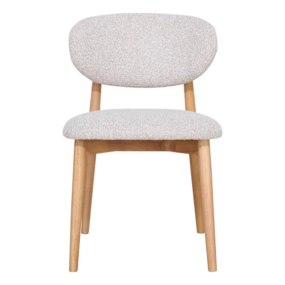 Malfa Dining Chair in Cobble Linen / Clear