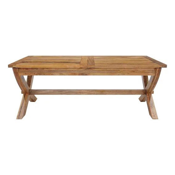 Mango Creek X Leg Extension Dining Table 210-310cm in Clear