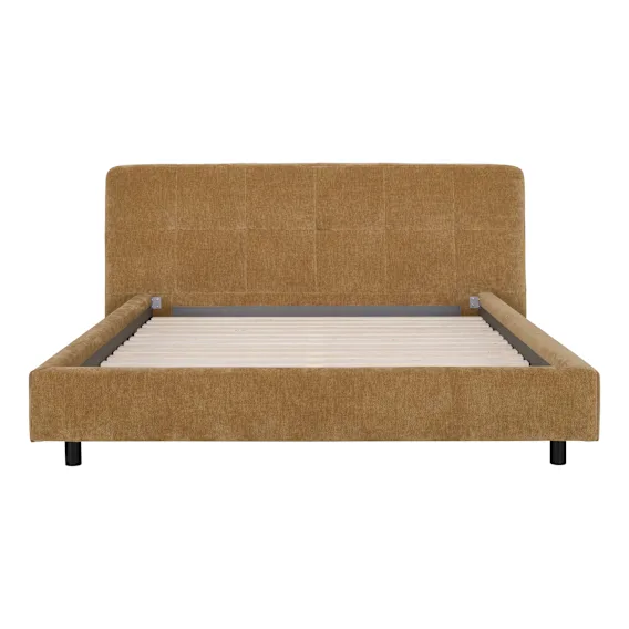 Madison King Bed Frame in Hue Mustard