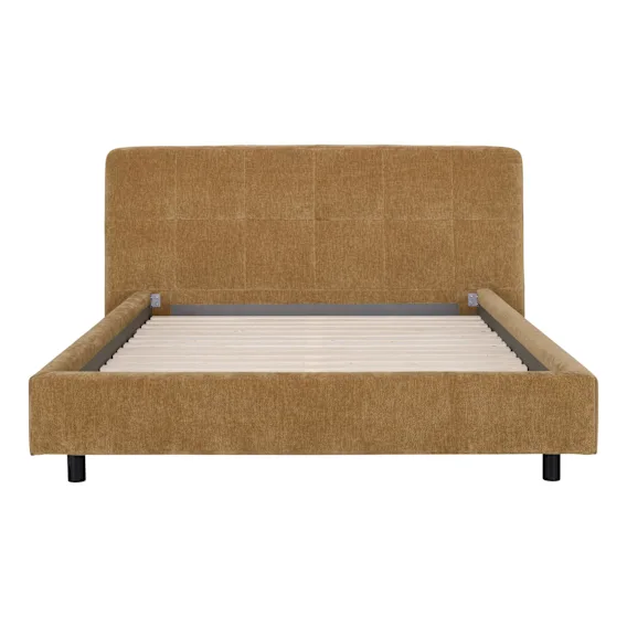 Madison Queen Bed Frame in Hue Mustard