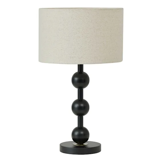 Mayer Table Lamp 32x54cm in Black / Natural