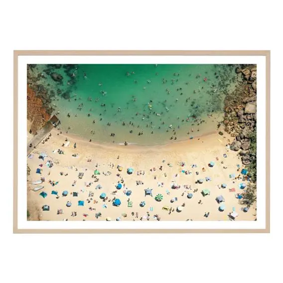 Manly Beach Framed Print in 122 x 87cm