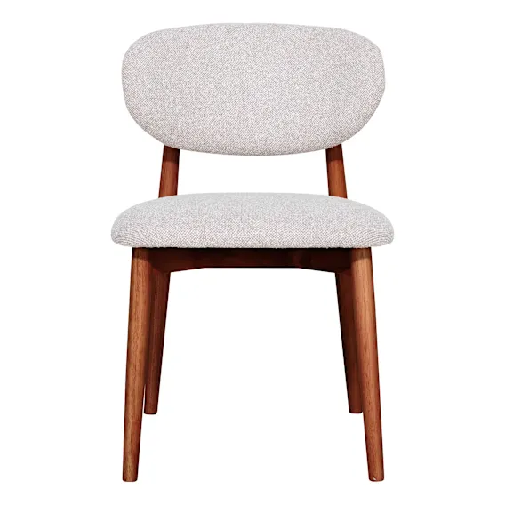 Malfa Dining Chair in Cobble Linen / Blackwood Stain