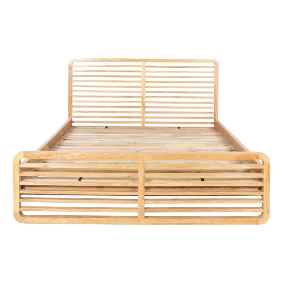 Milano Queen Bed in Clear Lacquer