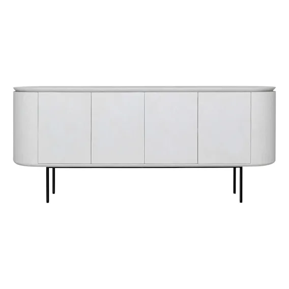 Miami Buffet 200cm in Rendered Concrete White