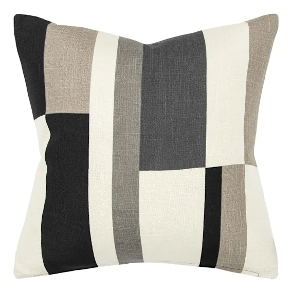 Miley Feather Fill Cushion 50x50cm in Black