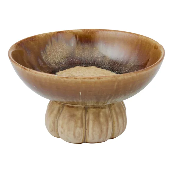 Mia Footed Bowl 21.4x11.5cm in Toffee