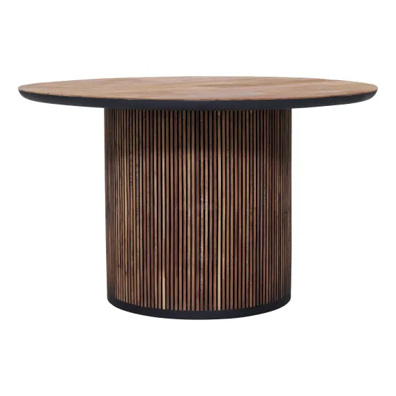 Monaco Round Dining Table 130cm in Reclaimed Teak