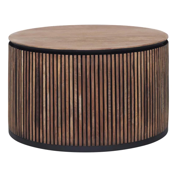 Monaco Round Side Table 60cm Reclaimed Teak