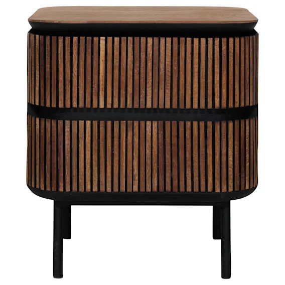 Monaco Bedside 2 Drawer in Reclaimed Teak