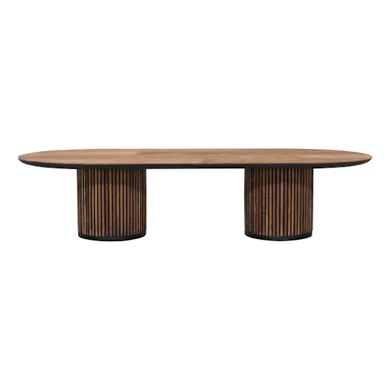 Monaco Oval Coffee Table 140 x 70cm in Reclaimed Teak