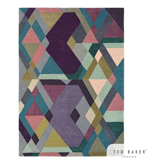 Mosaic Rug 200x280cm in Purple