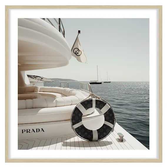 Mont Saint Framed Print in 84 x 84cm