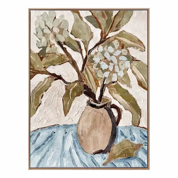 Muted Bouquet Box Framed Canvas in 78 x 103cm