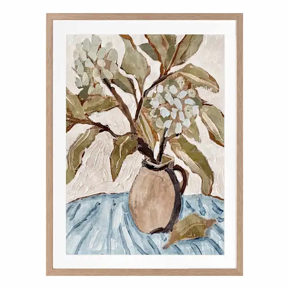 Muted Bouquet Framed Print in 84 x 105cm