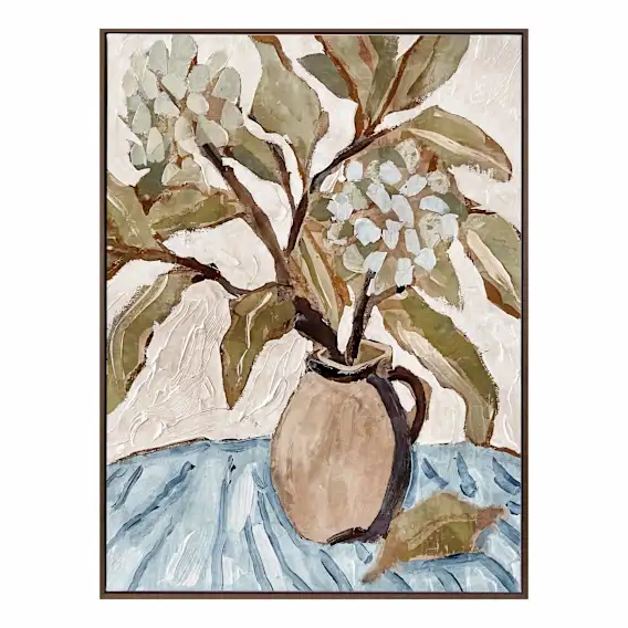 Muted Bouquet Box Framed Canvas in 78 x 103cm