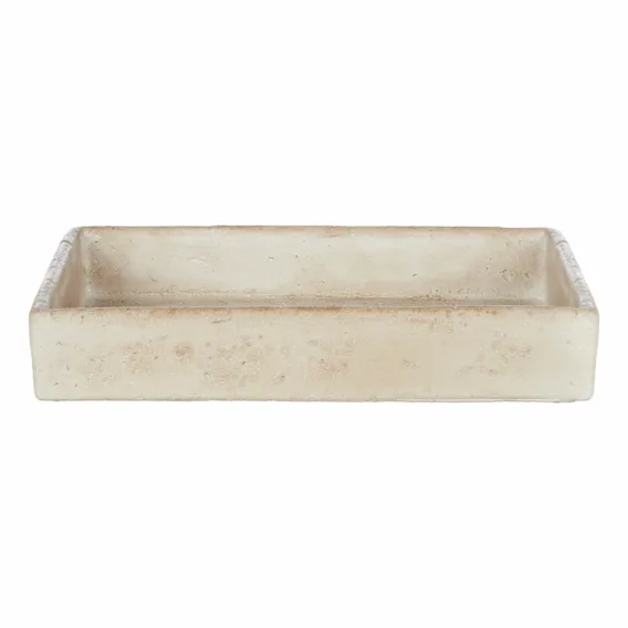 Napier Rectangle Tray 30x5cm in Beige