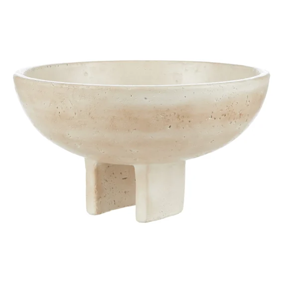 Napier Bowl Large 25x14cm in Travertine